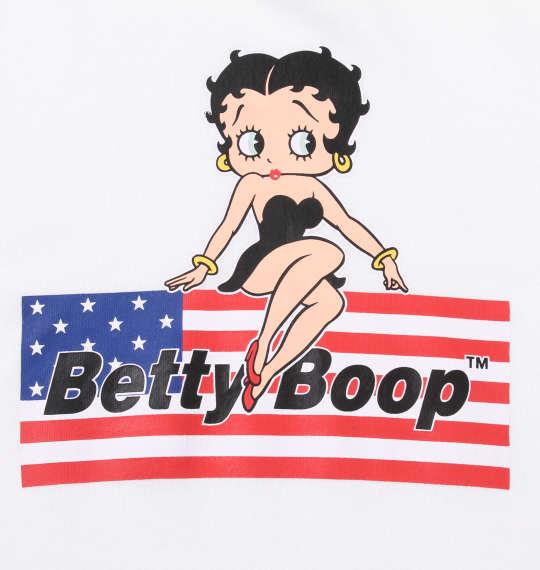 大きいサイズ メンズ BETTY BOOP 裏毛 プリント プル パーカー オフホワイト 1178-9651-1 3L 4L 5L 6L