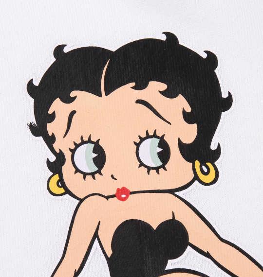 大きいサイズ メンズ BETTY BOOP 裏毛 プリント プル パーカー オフホワイト 1178-9651-1 3L 4L 5L 6L