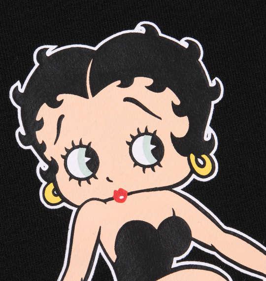 大きいサイズ メンズ BETTY BOOP 裏毛 プリント プル パーカー ブラック 1178-9651-2 3L 4L 5L 6L