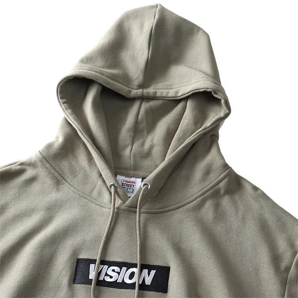 大きいサイズ メンズ VISION STREET WEAR BOX ロゴ プルオーバー パーカー 9704115