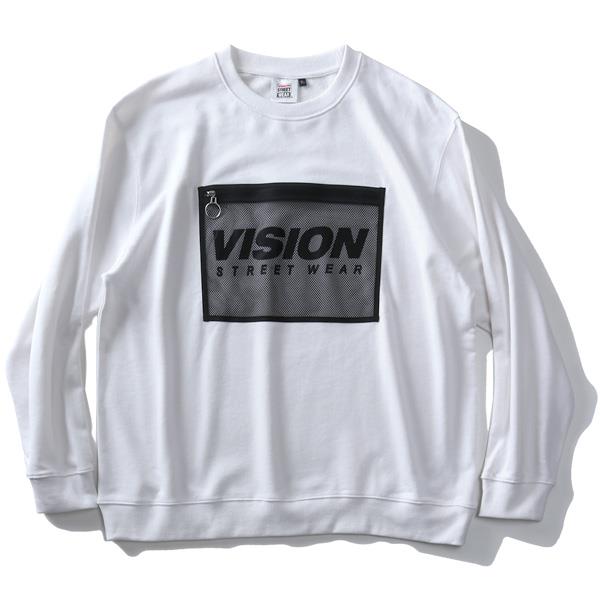 大きいサイズ メンズ VISION STREET WEAR メッシュ ポケット トレーナー 9704116