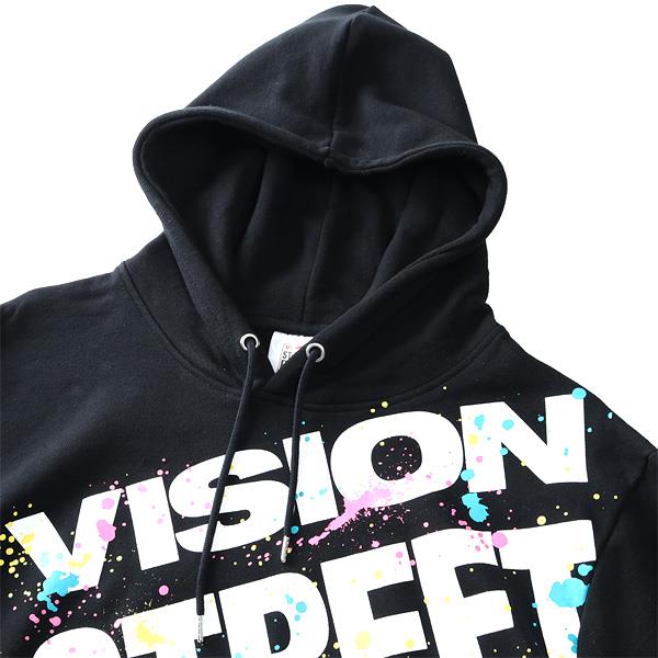 大きいサイズ メンズ VISION STREET WEAR スプラッシュ プリント プルオーバー パーカー 9704117