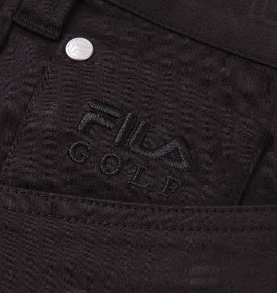 大きいサイズ メンズ FILA GOLF 飛び柄 エンボス ストレッチ ツイル パンツ ブラック 1174-9300-2 100 105 110 115 120 130