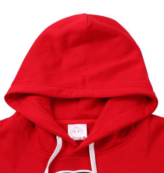 大きいサイズ メンズ PeKo&PoKo 裏起毛 プル パーカー レッド 1178-9367-1 3L 4L 5L 6L 8L