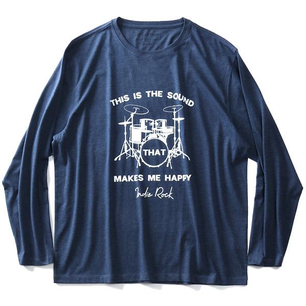 大きいサイズ メンズ DANIEL DODD オーガニックコットン プリント ロング Tシャツ THAT azt-190418