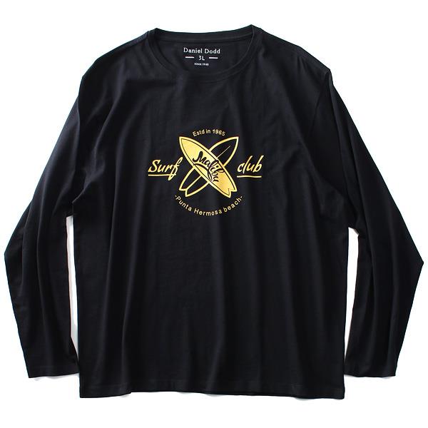 大きいサイズ メンズ DANIEL DODD オーガニックコットン プリント ロング Tシャツ SURF azt-190419