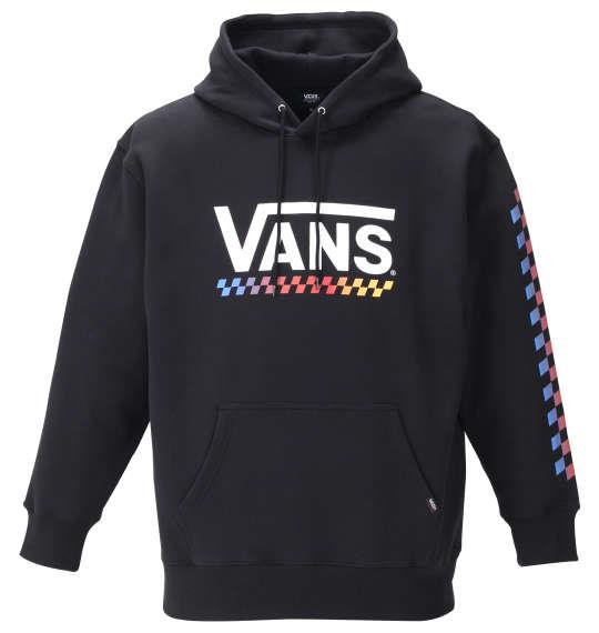 大きいサイズ メンズ VANS プル パーカー トレーナー ブラック 1178-9662-2 3L 4L 5L 6L