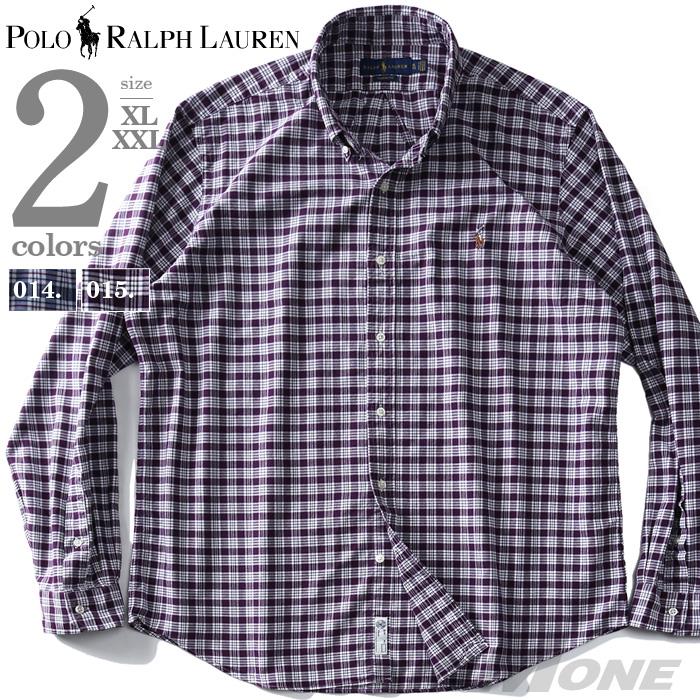 【WEB限定価格】ブランドセール 大きいサイズ メンズ POLO RALPH LAUREN ポロ ラルフローレン チェック柄 ボタンダウン シャツ USA直輸入 710758901