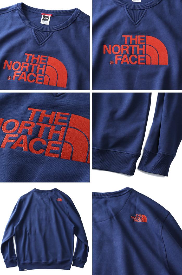 【WEB限定価格】ブランドセール 大きいサイズ メンズ THE NORTH FACE ザ ノース フェイス ロゴ刺繍 クルーネック スウェット トレーナー USA直輸入 t92zwr