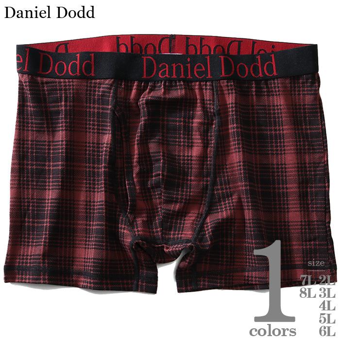 大きいサイズ メンズ DANIEL DODD 前開き チェック柄 ボクサー ブリーフ パンツ 肌着 下着 azup-199013