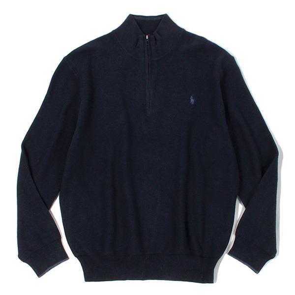 【WEB限定価格】ブランドセール 大きいサイズ メンズ POLO RALPH LAUREN ポロ ラルフローレン ハーフジップ セーター ニット USA直輸入 710701611