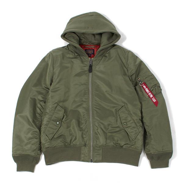 【WEB限定価格】ブランドセール 大きいサイズ メンズ ALPHA INDUSTRIES アルファインダストリーズ MA-1 フード付 フライト ジャケット USA直輸入 mjm47506c1