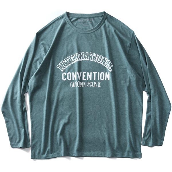 【WEB限定価格】大きいサイズ メンズ DANIEL DODD オーガニックコットン プリント ロング Tシャツ CONVENTION azt-200108