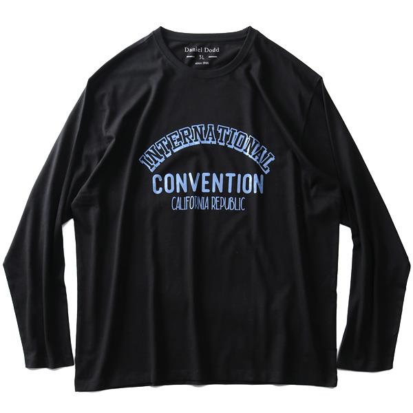 【WEB限定価格】大きいサイズ メンズ DANIEL DODD オーガニックコットン プリント ロング Tシャツ CONVENTION azt-200108