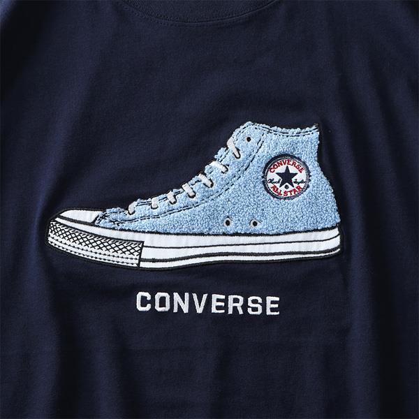 大きいサイズ メンズ CONVERSE コンバース サガラ刺繍 ロング Tシャツ 0160-0105