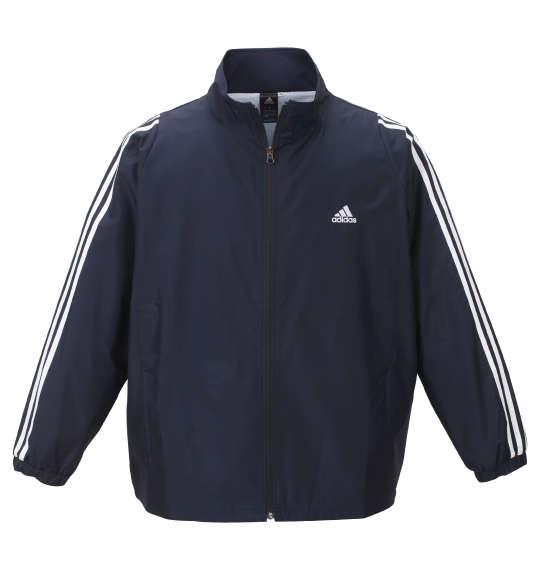 大きいサイズ メンズ adidas ウインド ジャケット ネイビー 1276-0153-1 3XO 4XO 5XO 6XO 7XO