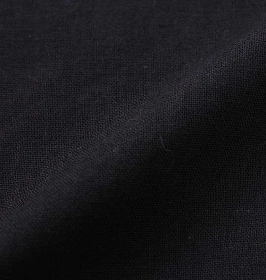 大きいサイズ メンズ OUTDOOR PRODUCTS 綿麻 ダンガリー ロールアップ 長袖 シャツ ブラック 1257-0100-2 3L 4L 5L 6L 8L