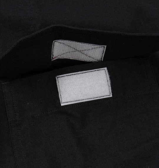 大きいサイズ メンズ OUTDOOR PRODUCTS 綿麻 ダンガリー ロールアップ 長袖 シャツ ブラック 1257-0100-2 3L 4L 5L 6L 8L