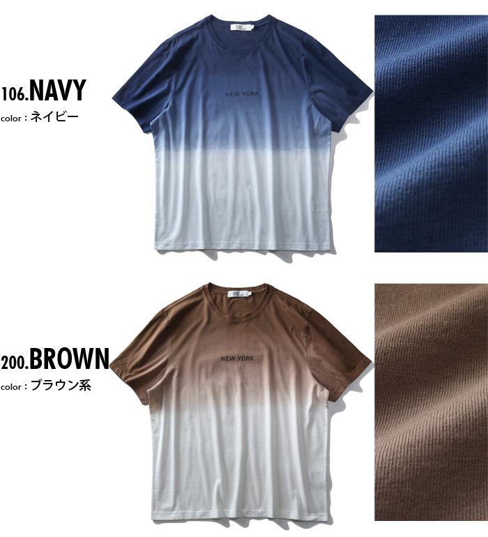 【WEB限定価格】【pd0525】大きいサイズ メンズ DANIEL DODD 吊り染め 半袖 Tシャツ azt-200272