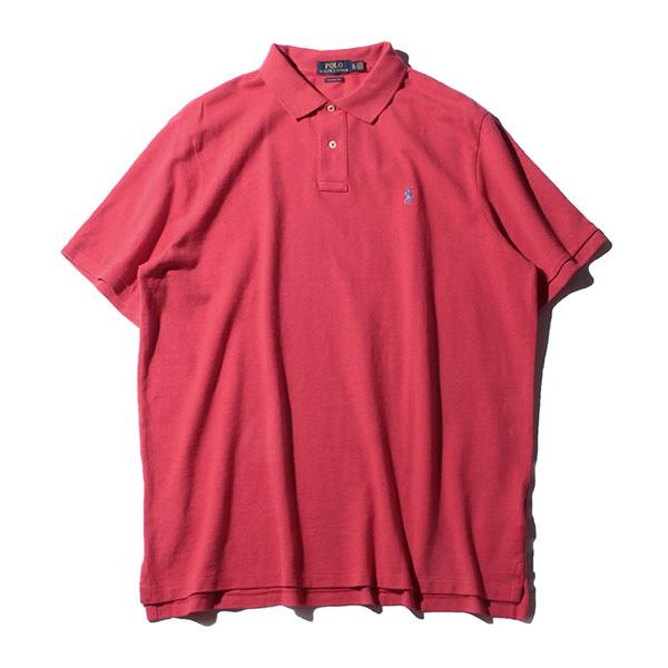 【WEB限定価格】ブランドセール 大きいサイズ メンズ POLO RALPH LAUREN ポロ ラルフローレン ロゴ 鹿の子 半袖 ポロシャツ USA直輸入 710534735