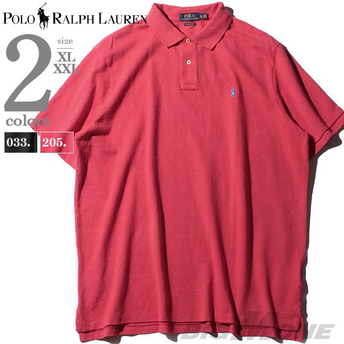 【WEB限定価格】ブランドセール 大きいサイズ メンズ POLO RALPH LAUREN ポロ ラルフローレン ロゴ 鹿の子 半袖 ポロシャツ USA直輸入 710534735