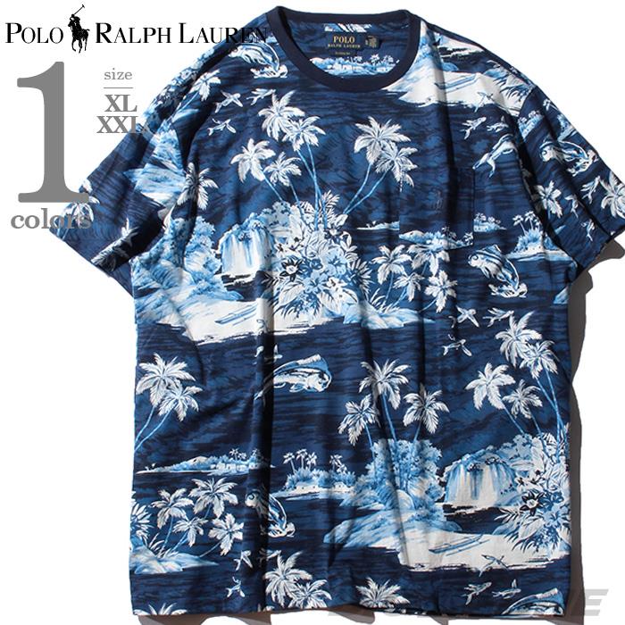 【WEB限定価格】ブランドセール 大きいサイズ メンズ POLO RALPH LAUREN ポロ ラルフローレン 総柄 半袖 Tシャツ USA直輸入 710765434