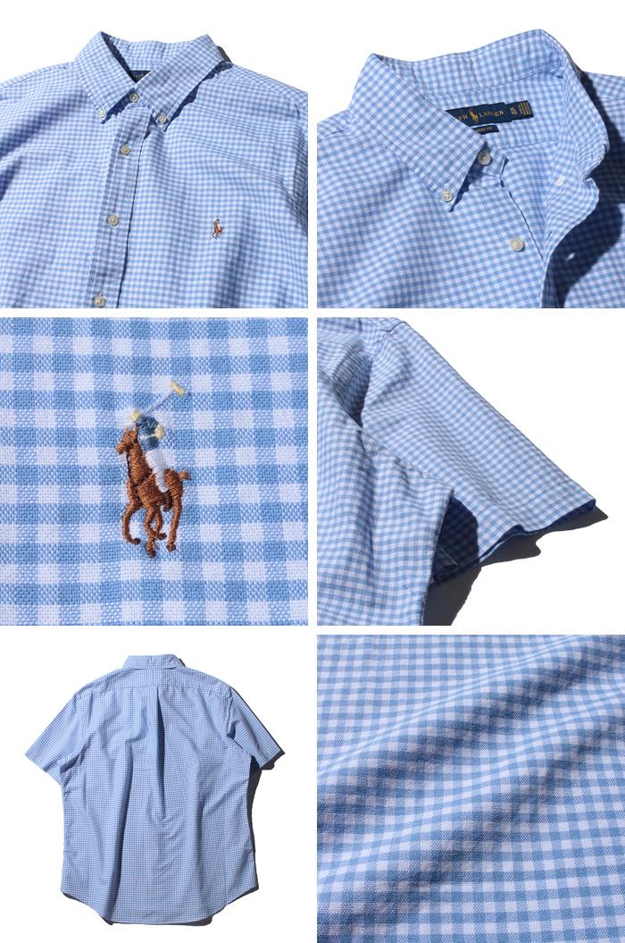 【WEB限定価格】ブランドセール 大きいサイズ メンズ POLO RALPH LAUREN ポロ ラルフローレン チェック柄 半袖 ボタンダウン シャツ USA直輸入 710776782