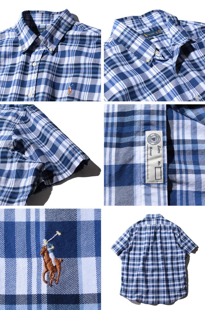 【WEB限定価格】ブランドセール 大きいサイズ メンズ POLO RALPH LAUREN ポロ ラルフローレン チェック柄 半袖 ボタンダウン シャツ USA直輸入 710777158