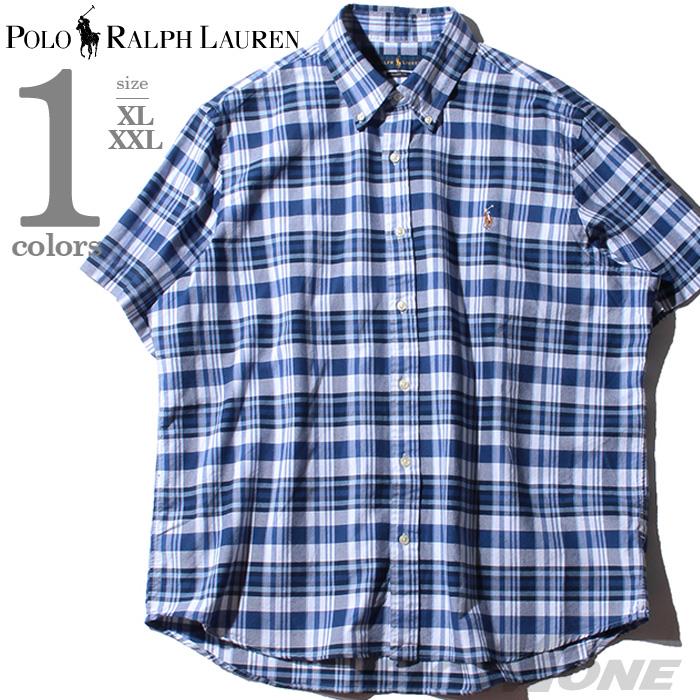 【WEB限定価格】ブランドセール 大きいサイズ メンズ POLO RALPH LAUREN ポロ ラルフローレン チェック柄 半袖 ボタンダウン シャツ USA直輸入 710777158