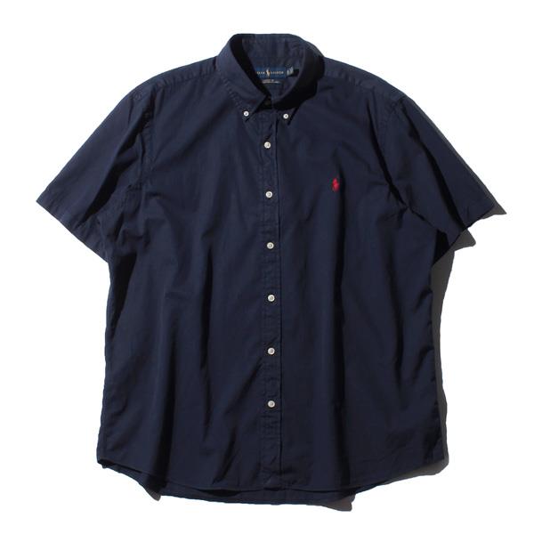 【WEB限定価格】ブランドセール 大きいサイズ メンズ POLO RALPH LAUREN ポロ ラルフローレン 半袖 無地 ボタンダウン シャツ USA直輸入 710784554