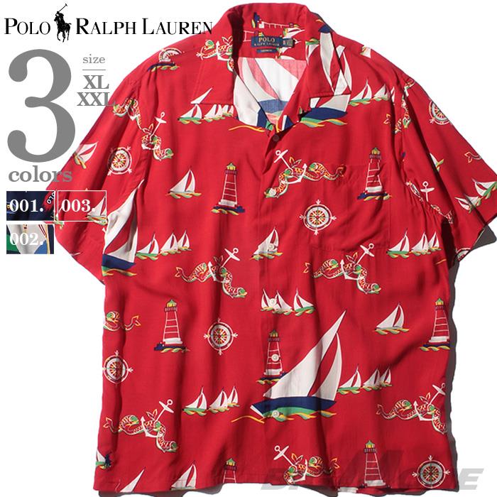 【WEB限定価格】ブランドセール 大きいサイズ メンズ POLO RALPH LAUREN ポロ ラルフローレン 総柄 半袖 アロハ シャツ USA直輸入 710780216