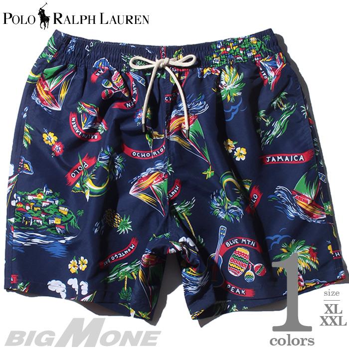 【WEB限定価格】ブランドセール 大きいサイズ メンズ POLO RALPH LAUREN ポロ ラルフローレン 総柄 スイム ショート パンツ USA直輸入 710777334