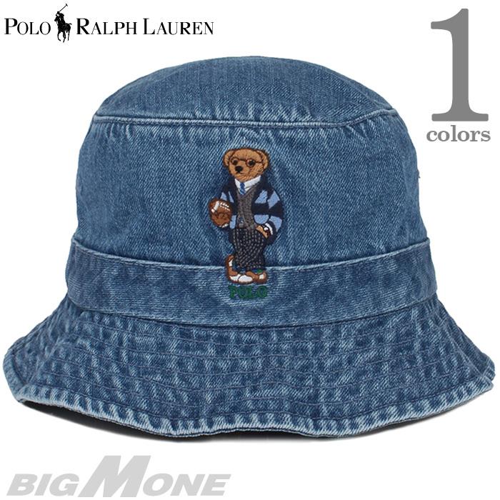 【WEB限定価格】ブランドセール メンズ POLO RALPH LAUREN ポロ ラルフローレン ロゴ刺繍 デニム ハット 帽子 USA直輸入 710780291