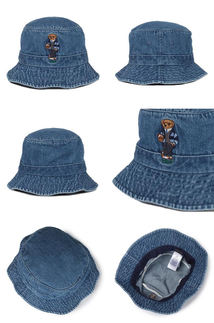 【WEB限定価格】ブランドセール メンズ POLO RALPH LAUREN ポロ ラルフローレン ロゴ刺繍 デニム ハット 帽子 USA直輸入 710780291