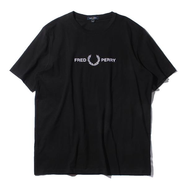 【WEB限定価格】ブランドセール 大きいサイズ メンズ FRED PERRY フレッドペリー ロゴ刺繍 半袖 Tシャツ USA直輸入 m7514