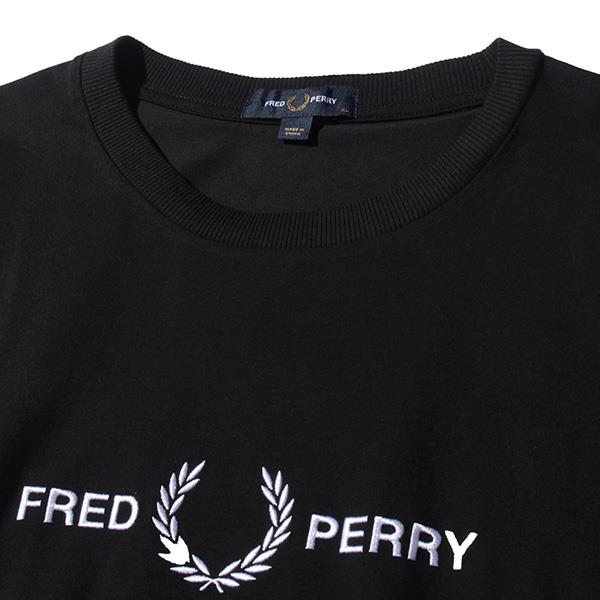 【WEB限定価格】ブランドセール 大きいサイズ メンズ FRED PERRY フレッドペリー ロゴ刺繍 半袖 Tシャツ USA直輸入 m7514