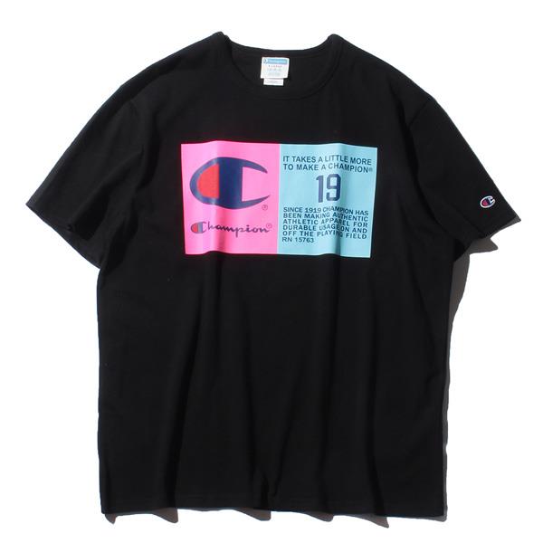 【WEB限定価格】ブランドセール 大きいサイズ メンズ Champion チャンピオン ロゴ プリント 半袖 Tシャツ USA直輸入 t1919g