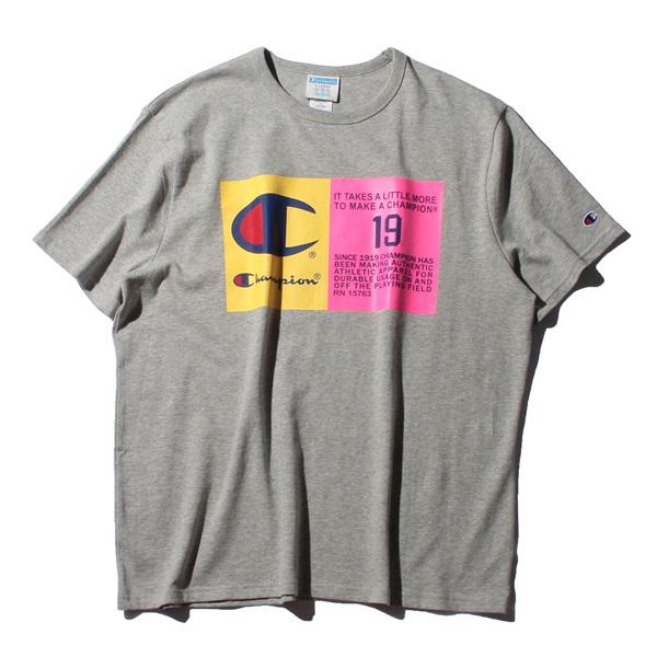 【WEB限定価格】ブランドセール 大きいサイズ メンズ Champion チャンピオン ロゴ プリント 半袖 Tシャツ USA直輸入 t1919g