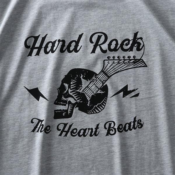 【WEB限定価格】タダ割 大きいサイズ メンズ DANIEL DODD オーガニック プリント 半袖 Tシャツ Hard Rock azt-200212