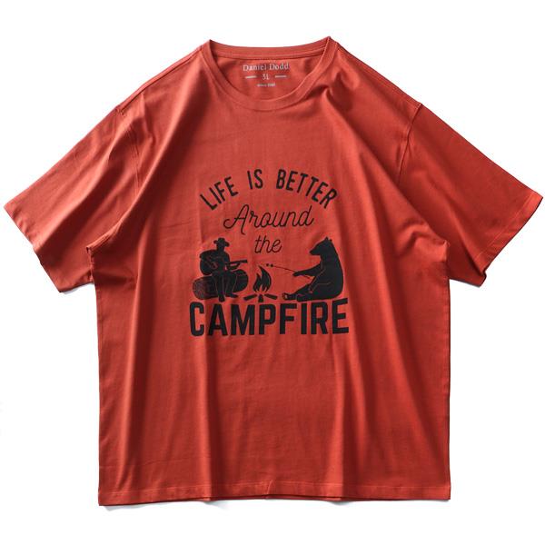 タダ割 大きいサイズ メンズ DANIEL DODD オーガニック プリント 半袖 Tシャツ CAMPFIRE azt-200214