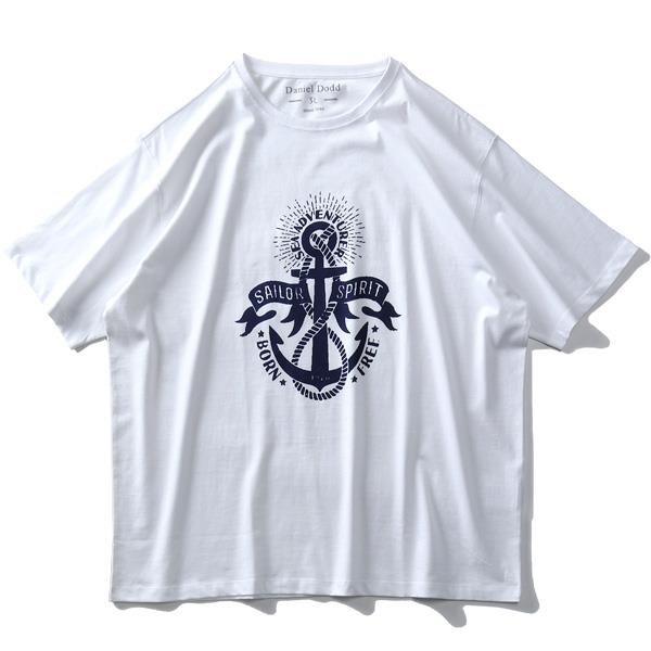 【WEB限定価格】大きいサイズ メンズ DANIEL DODD オーガニック プリント 半袖 Tシャツ SAILOR SPIRIT azt-200223