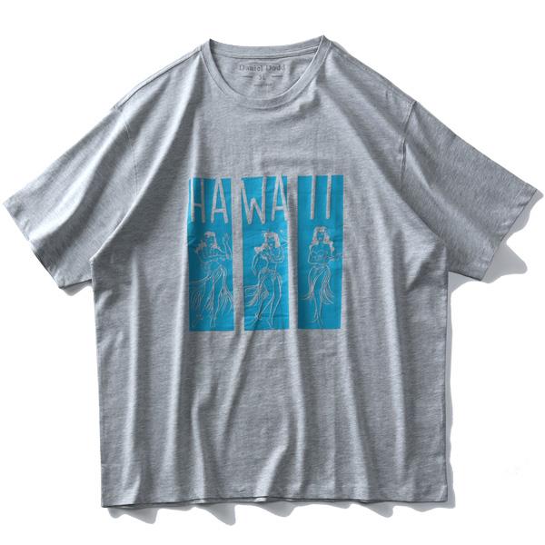 タダ割 大きいサイズ メンズ DANIEL DODD オーガニック プリント 半袖 Tシャツ HAWAII azt-200225