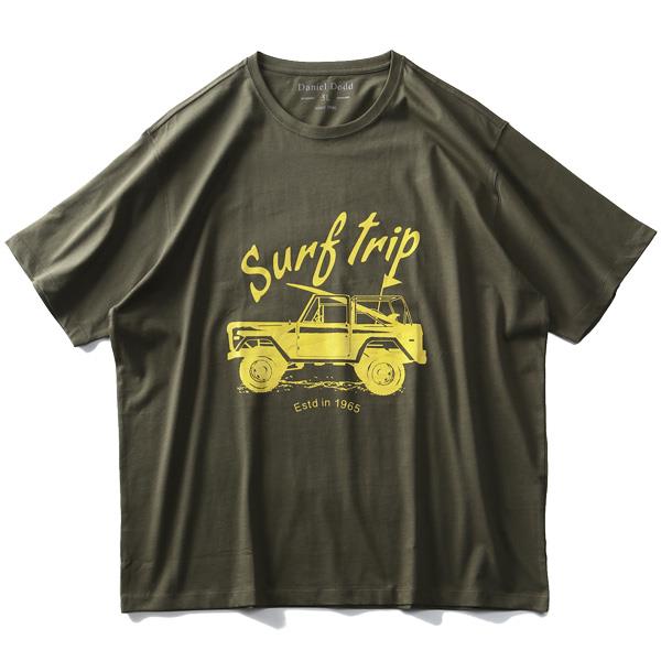 タダ割 大きいサイズ メンズ DANIEL DODD オーガニック プリント 半袖 Tシャツ Surf Trip azt-200217