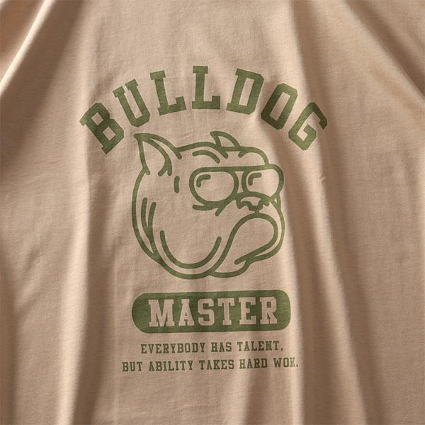 【WEB限定価格】大きいサイズ メンズ DANIEL DODD オーガニック プリント 半袖 Tシャツ BULLDOG azt-200218