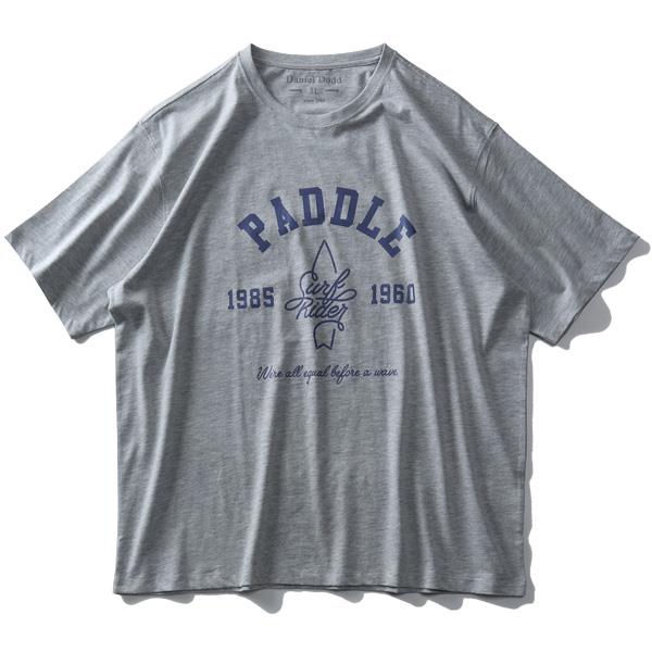 【WEB限定価格】大きいサイズ メンズ DANIEL DODD オーガニック プリント 半袖 Tシャツ PADDLE azt-200219