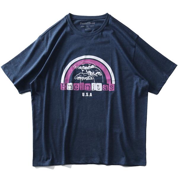 【WEB限定価格】大きいサイズ メンズ DANIEL DODD オーガニック プリント 半袖 Tシャツ Encinitas azt-200220