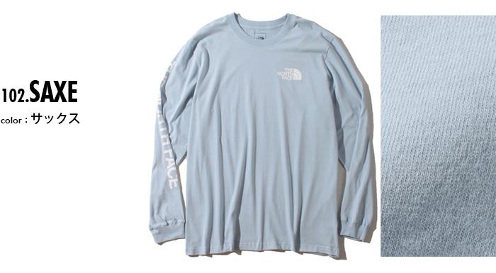 【WEB限定価格】ブランドセール 大きいサイズ メンズ THE NORTH FACE ザ ノース フェイス プリント ロング Tシャツ USA直輸入 nf0a471khk3