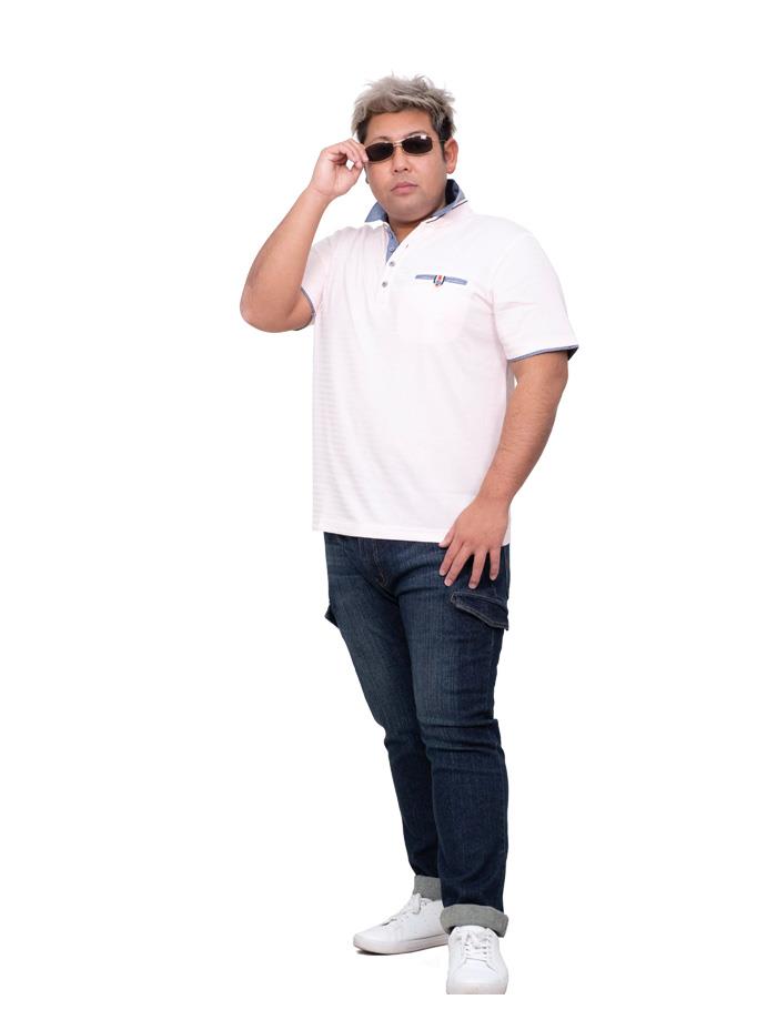 【WEB限定価格】大きいサイズ メンズ DANIEL DODD Yヘンリーネック 半袖 ポロシャツ azpr-200276 緊急セール