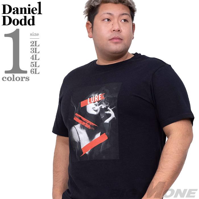 【WEB限定価格】大きいサイズ メンズ DANIEL DODD フォト プリント ストレッチ 半袖 Tシャツ LURE azt-200293