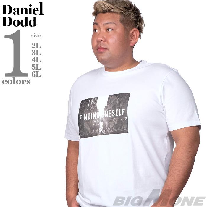 【WEB限定価格】大きいサイズ メンズ DANIEL DODD フォト プリント ストレッチ 半袖 Tシャツ FINDING ONE SELF azt-200294